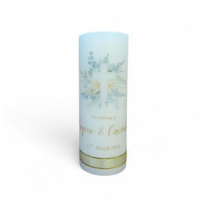 Wedding Candle 19cm: Design 2