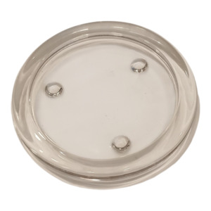 Candles: Baptism Candle Glass Holder - 10cm