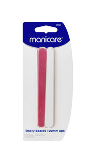 Manicare Emery Boards, Coarse/Fine, 120mm, 8 Pack St Lukes Pharmacy
