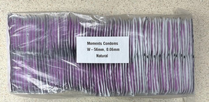 Products: Moments Condoms L W-56mm 0.06mm Natural 144 (bulk unboxed) St Lukes Pharmacy