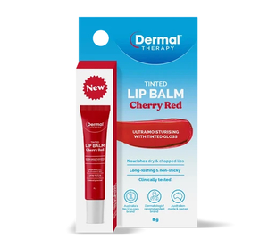 Products: Dermal Therapy Tinted Lip Balm Cherry Red 8g St Lukes Pharmacy