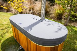 All: Cover for wood fired bath tub