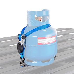 Roof Tray Accessories: Rhino-Rack Pioneer 4kg Gas Bottle Holder - 61007