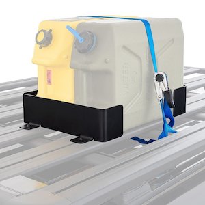 Roof Tray Accessories: Rhino-Rack Pioneer Double Jerry Can Holder - 61006