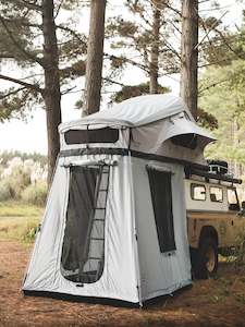 Roof Top Tents Nz: Feldon Shelter Crows Nest Extended Bonus Room - Med Green 1.9m-2.1m