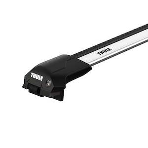 Hyundai Santa Fe 2024-ON (w/ raised rail) - Thule WingBar Edge Silver Roof Rack