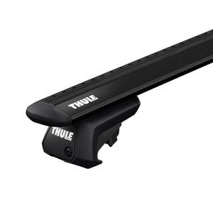 Mitsubishi Pajero Roof Racks: Mitsubishi Pajero Sport 2009-2016 (w/ raised rail) - Thule WingBar Evo Roof Rack Black