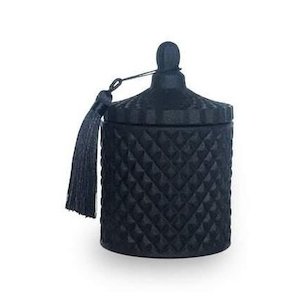 Homewares: Organic Soy Candles - Black Matt Glass