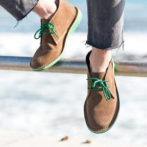Lace Up Desert Boot - Green Veldskoen