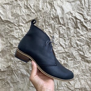 Stok Shoes: SALE Black Leather Ankle Boots
