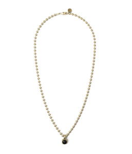 Jewellery: BABY CLAW NECKLACE ONYX - GOLD PLATED