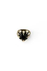 Jewellery: LOVE CLAW COCKTAIL RING - GOLD PLATED