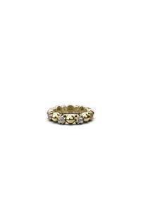 Rings: MIXED ORB STACKER RING - GOLD PLATED