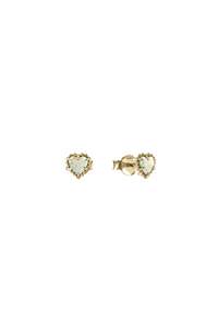 DAHLIA'S HEART EARRINGS - GOLD PLATED