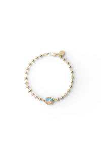 Bracelets: BABY CLAW BRACELET BELLO OPAL - GOLD PLATED