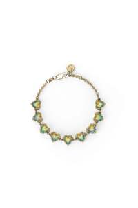 Bracelets: LOVE CLAW INFINITY BRACELET BELLO OPAL - GOLD PLATED