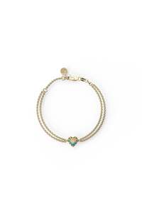LOVE CLAW BRACELET BELLO OPAL - GOLD PLATED