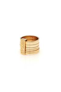 Gold: SIX PIECE BAND RING - 9K GOLD
