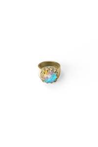 Gold Plated: CLAW RING BELLO OPAL - GOLD PLATED