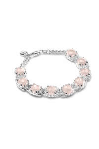 LOVE CLAW ETERNITY BRACELET - ROSE QUARTZ