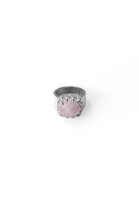 CLAW RING ROSE QUARTZ