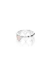 Band Of Hearts Ring Rose Quartz