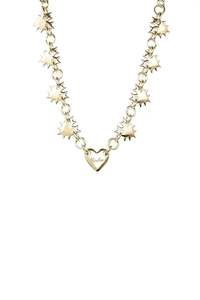 Gold Plated Rings 1: LOVE LOCKET ETERNITY NECKLACE GOLD PLATED