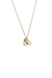 Gold Plated Rings 1: STOLEN RAZOR NECKLACE - GOLD PLATED