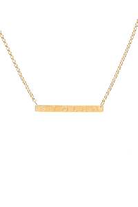 Gold Plated Rings 1: STOLEN PLANK NECKLACE - GOLD PLATED