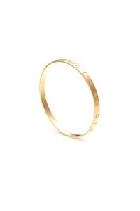 Gold Plated Bracelets: STOLEN BANGLE - GOLD PLATED