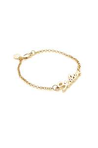 Gold Plated Bracelets: STOLEN SCRIPT BRACELET - GOLD PLATED