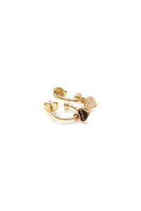 Stolen Hearts Collection: STOLEN HEART ANCHOR SLEEPERS - GOLD PLATED