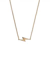 SIDE SHOCK NECKLACE - 9kt GOLD