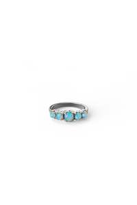 HALO CLUSTER RING BELLO OPAL