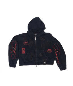 TOUGH STICKER HOOD - ZIP THRU