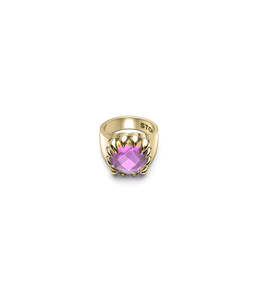 CLAW RING MYSTIC QUARTZ - GOLD VERMEIL