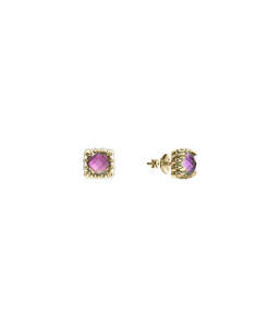 MINI CLAW STUDS MYSTIC QUARTZ - GOLD PLATED