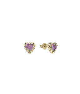 Earrings Collection All: LOVE CLAW EARRINGS MYSTIC QUARTZ - GOLD PLATED