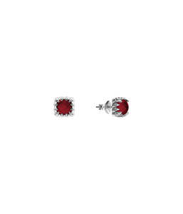 MINI CLAW STUDS GARNET