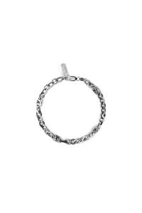 Bracelets: S LOGO BLOCK BRACELET