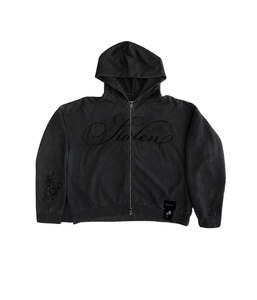 STOLEN FOREVER ZIP HOOD - AGED CHARCOAL