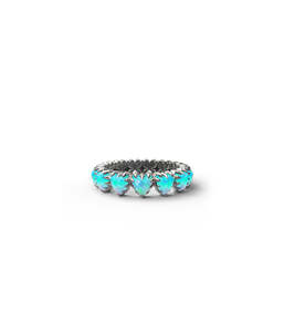 LOVE CLAW ETERNITY RING BELLO OPAL