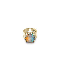 Rings: CLAW RING BELLO OPAL - GOLD VERMEIL