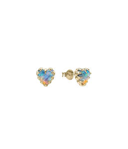 Earrings Collection All: LOVE CLAW EARRINGS BELLO OPAL - GOLD PLATED