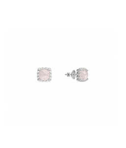 Earrings Collection All: BABY CLAW STUDS - ROSE QUARTZ
