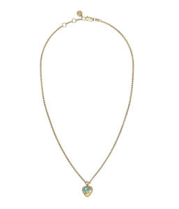 Necklaces: LOVE CLAW NECKLACE BELLO OPAL - GOLD PLATED