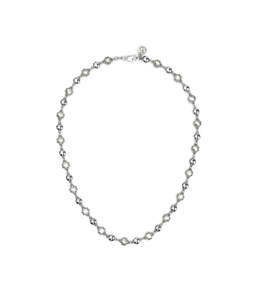 DARKNESS AND LIGHT BALL CHAIN NECKLACE