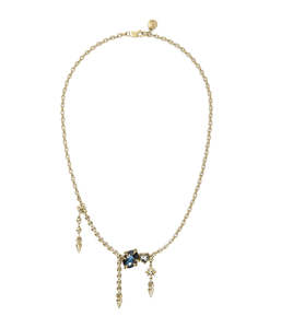 Necklaces: REGAL HARMONY DROPLET NECKLACE - GOLD PLATED