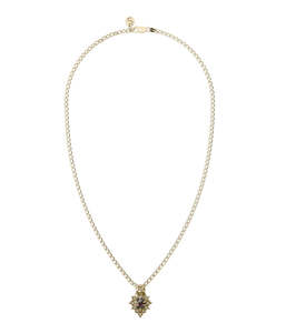REGAL RUIN NECKLACE GARNET - 18K GOLD PLATED
