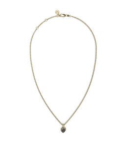 ORIGINAL SETTING - MINI LOVE CLAW NECKLACE ONYX - 18K GOLD PLATED